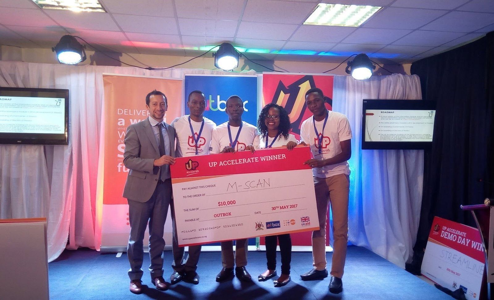 first winners in the UpAccelerate Cycle II mSCAN_Ug_ hackathon